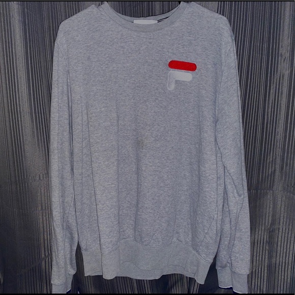 Gray Fila Sweater/Long Sleeve - Picture 1 of 1